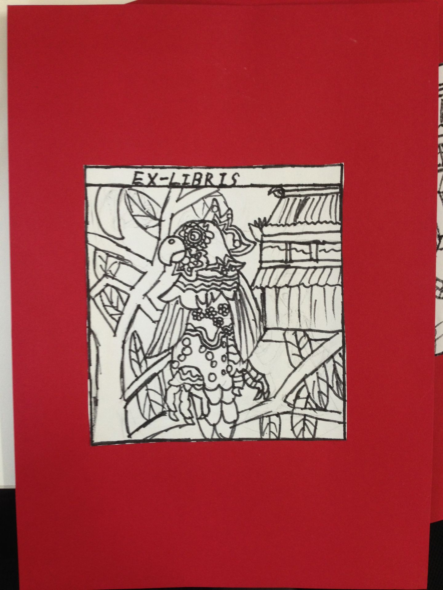 藏书票 （无题） 朱敏慧