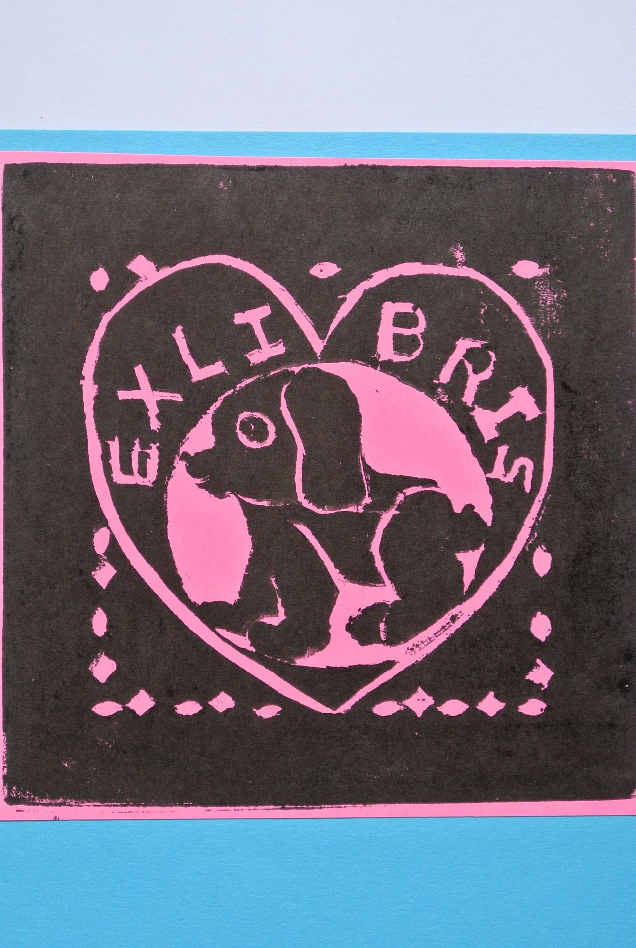 藏书票 《藏书票板画作品》 板厂小学 仝欣源