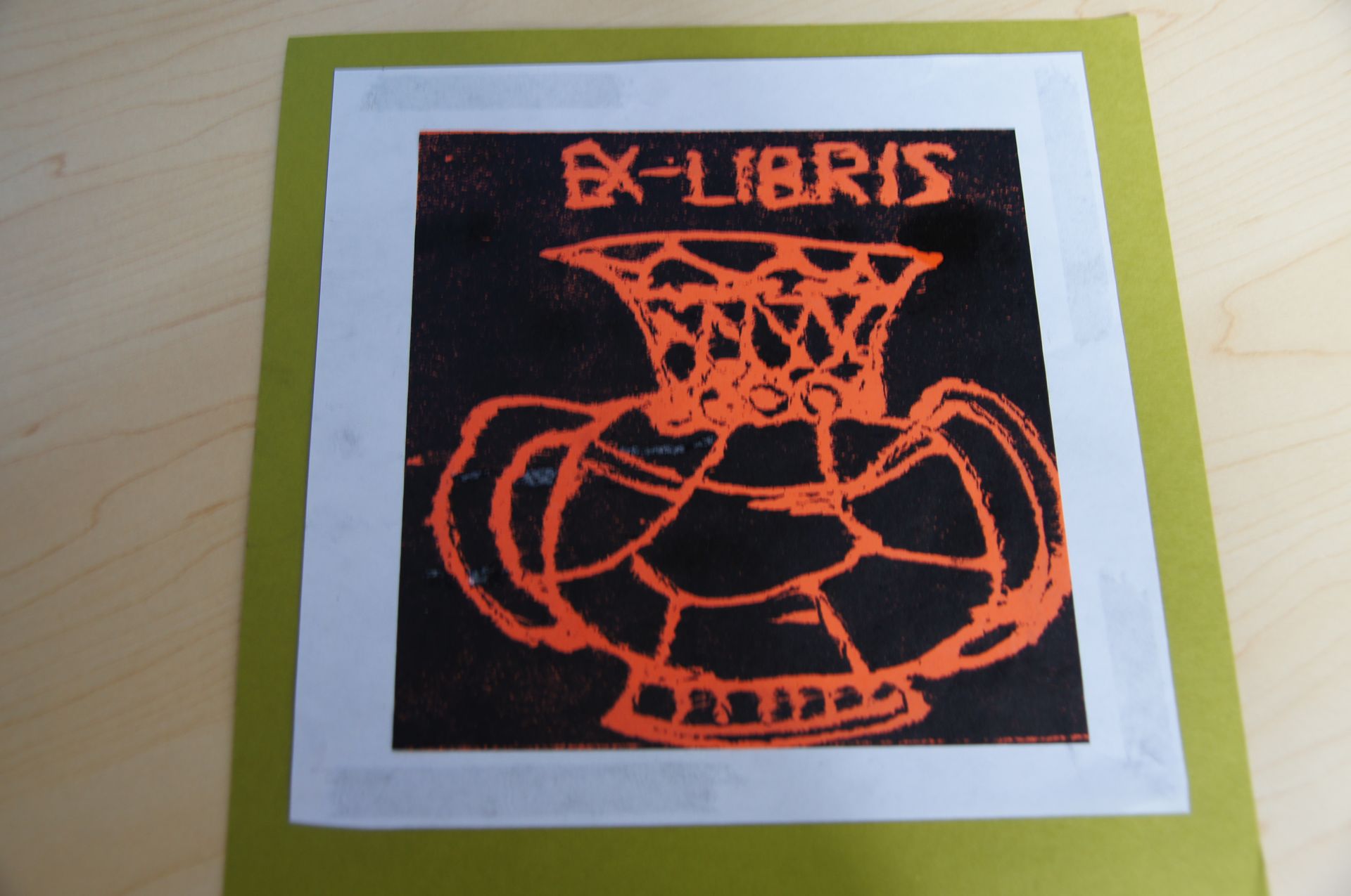 藏书票 《花瓶》 王梓权