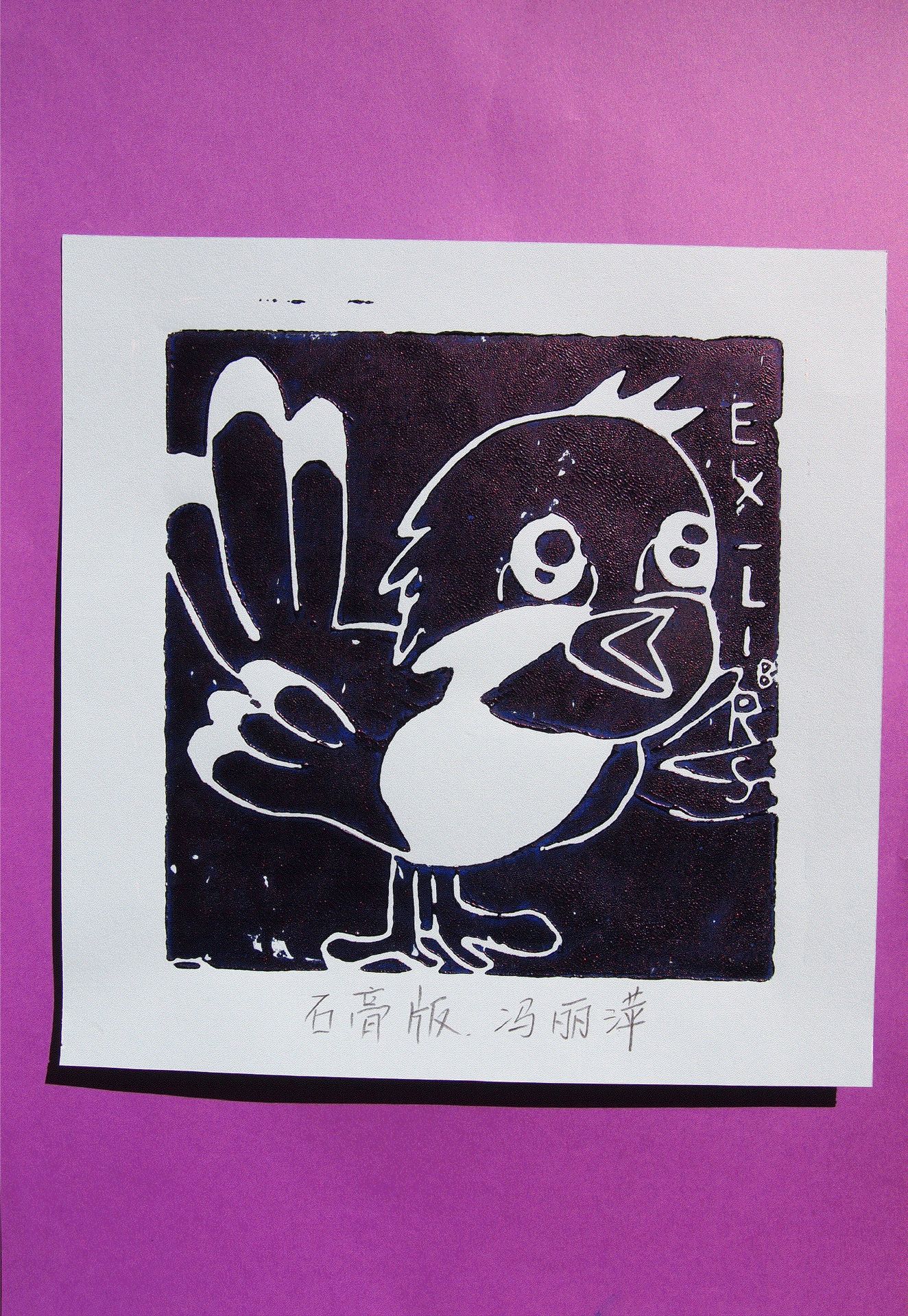 藏书票 （无题） 密云四小 冯丽萍